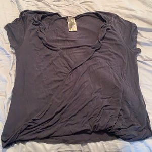 Free People Cross Short Sleeve Top